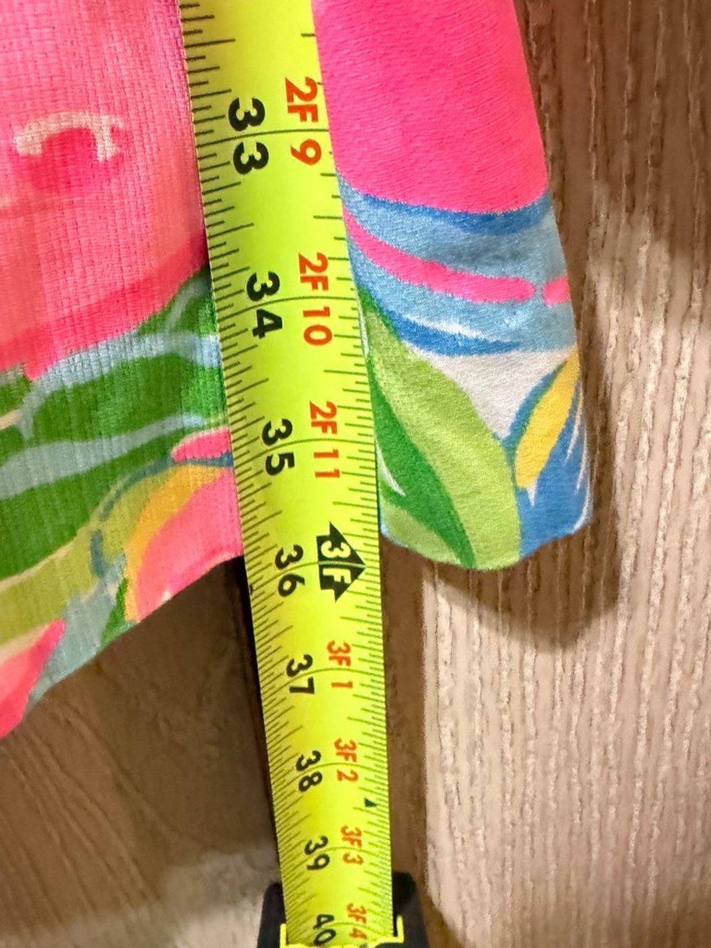 Lilly Pulitzer Tessa Shift Dress Size 4 Pink Tropical Print So A Peeling Cotton - Picture 15 of 15